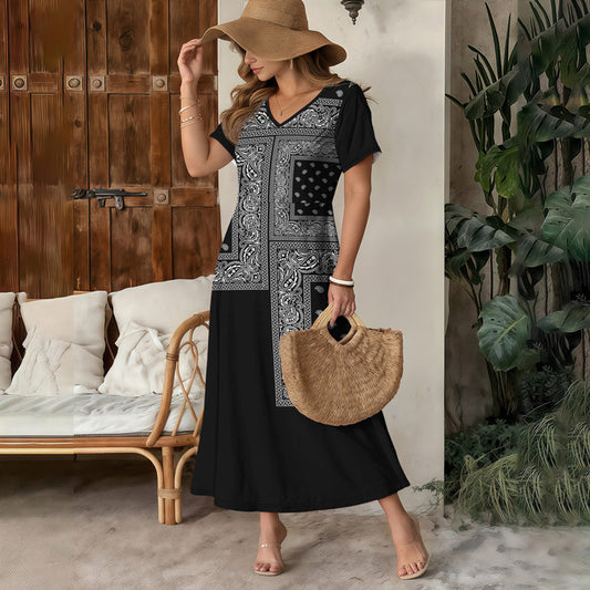 Stylish Casua And Chic 3Dprinted Maxi Skirt For Work Or Everyday Wear