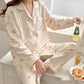 Women's Long Sleeve Pajama Cardigan Lounge Set