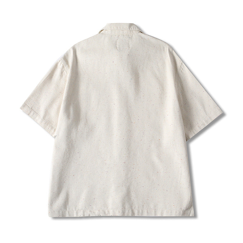 Short Sleeve Shirt with Patch Pocket Design