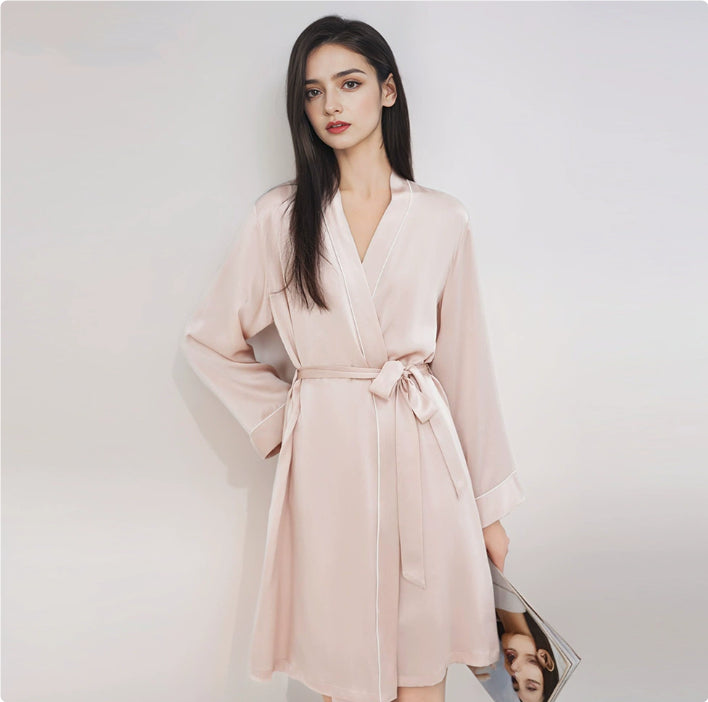 Women's High-end Mulberry Silk Luxury Home Silk Robe