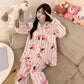 Women's Long Sleeve Pajama Cardigan Lounge Set