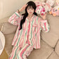 Women's Long Sleeve Pajama Cardigan Lounge Set