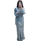 Crossover Sleepwear Waist-Cinching Sheer Spring Dress Set for Women New Fashion with Tie-Up Detail