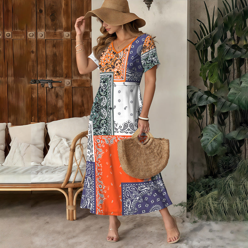 Stylish Casua And Chic 3Dprinted Maxi Skirt For Work Or Everyday Wear