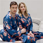 Luxury Spring And Autumn Couple Pajamas
