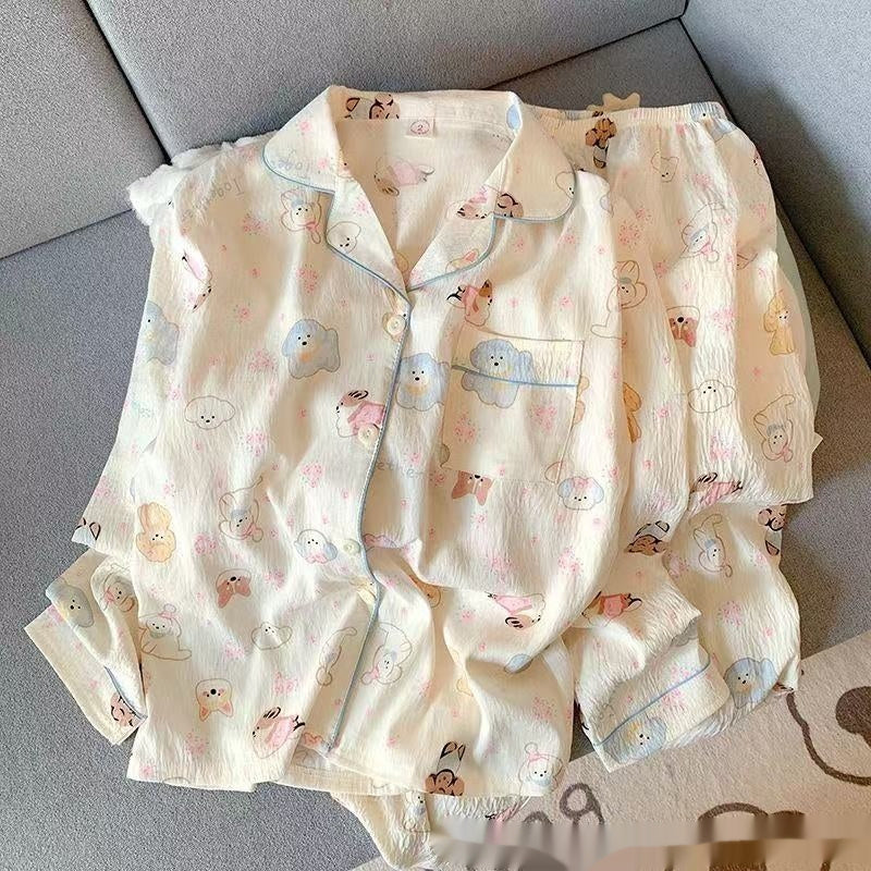 Women's Long Sleeve Pajama Cardigan Lounge Set