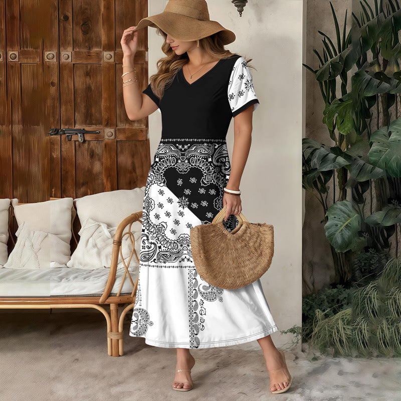 Stylish Casua And Chic 3Dprinted Maxi Skirt For Work Or Everyday Wear
