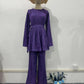 New pleated loose spring fashionable temperament pants set with feminine design