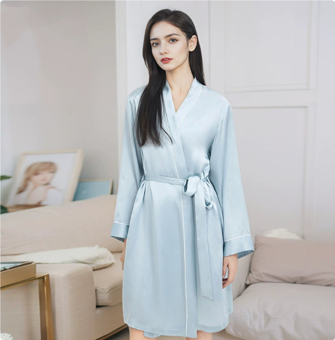 Women's High-end Mulberry Silk Luxury Home Silk Robe
