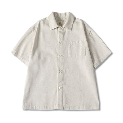 Short Sleeve Shirt with Patch Pocket Design